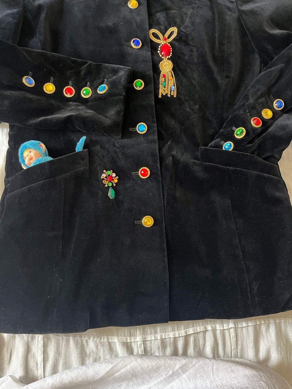 Escada Velvet Vintage Jacket - Picture 7 of 11